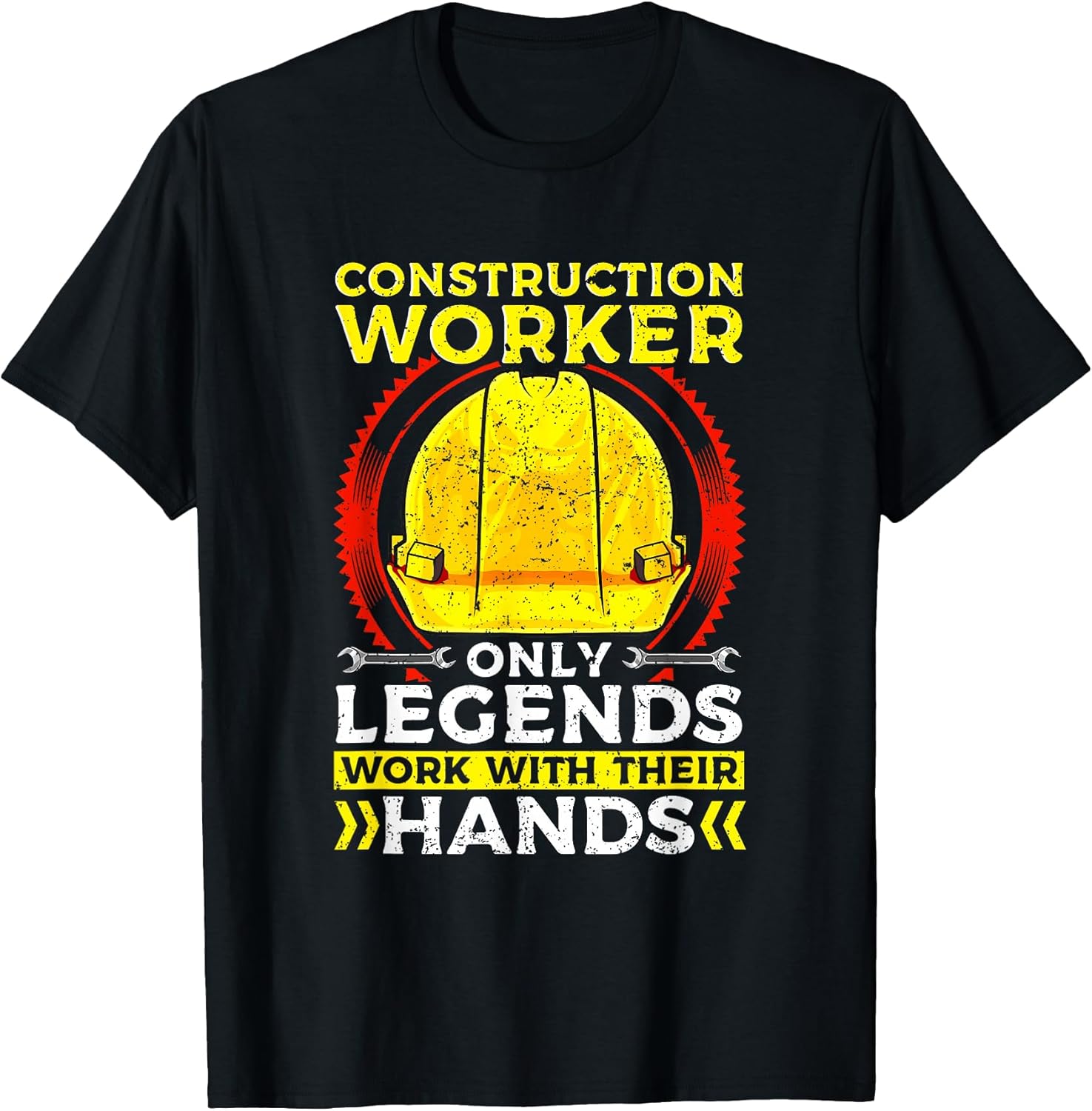 Construction Worker Design for Builder - Work with Hands T-Shirt