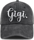 Gigi Hat for Women Grandma, Funny Adjustable Cotton Embroidered Best Grandmother Baseball Cap