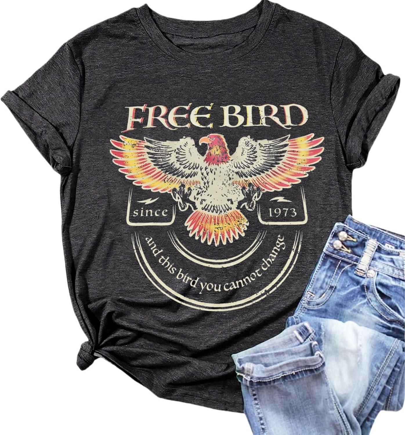 Women Vintage Rock Band Shirts Country Music Shirts Graphic Tees Concert Outfit Short Sleeve Tops