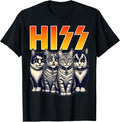 Hiss Cat Kittens Lovers Rock Rockin Birthday Men Women Gifts T-Shirt