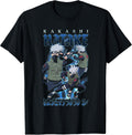 Shippuden Retro Kakashi Lightning Poses Anime T-Shirt