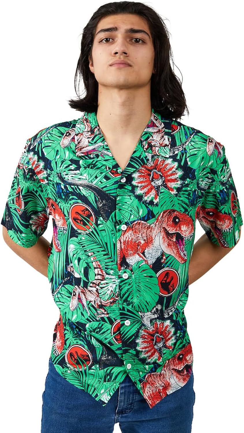 Silhouettes Short Sleeve Woven Button-Down Shirt