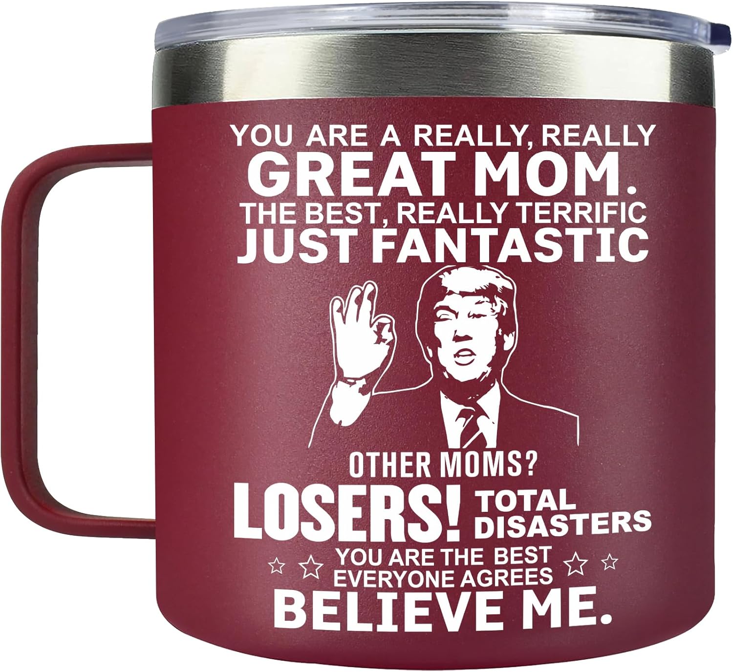 Likeny Mothers Day Mom Gifts from Daughter Son - 14 OZ Funny Coffee Mug - Christmas Stocking Stuffers Birthday Retirement Valentines Day Gifts for Mom Women Grandma Stepmom Girlfriend Wife