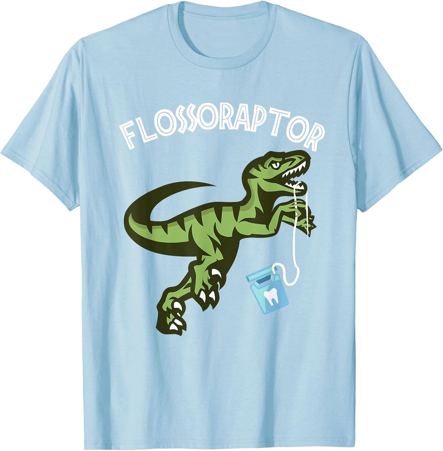 FLOSSORAPTOR Funny Dental Shirt