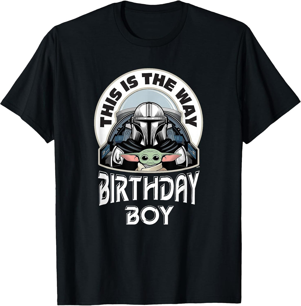 Mandalorian and Grogu This is the Way Birthday Boy T-Shirt