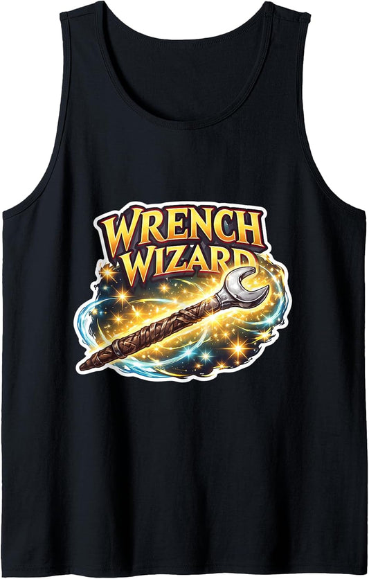 Wrench Wizard Funny Mechanic Quote Saying Merch