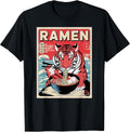 Tiger Ramen Japanese Noodles Kawaii Anime Tiger T-Shirt