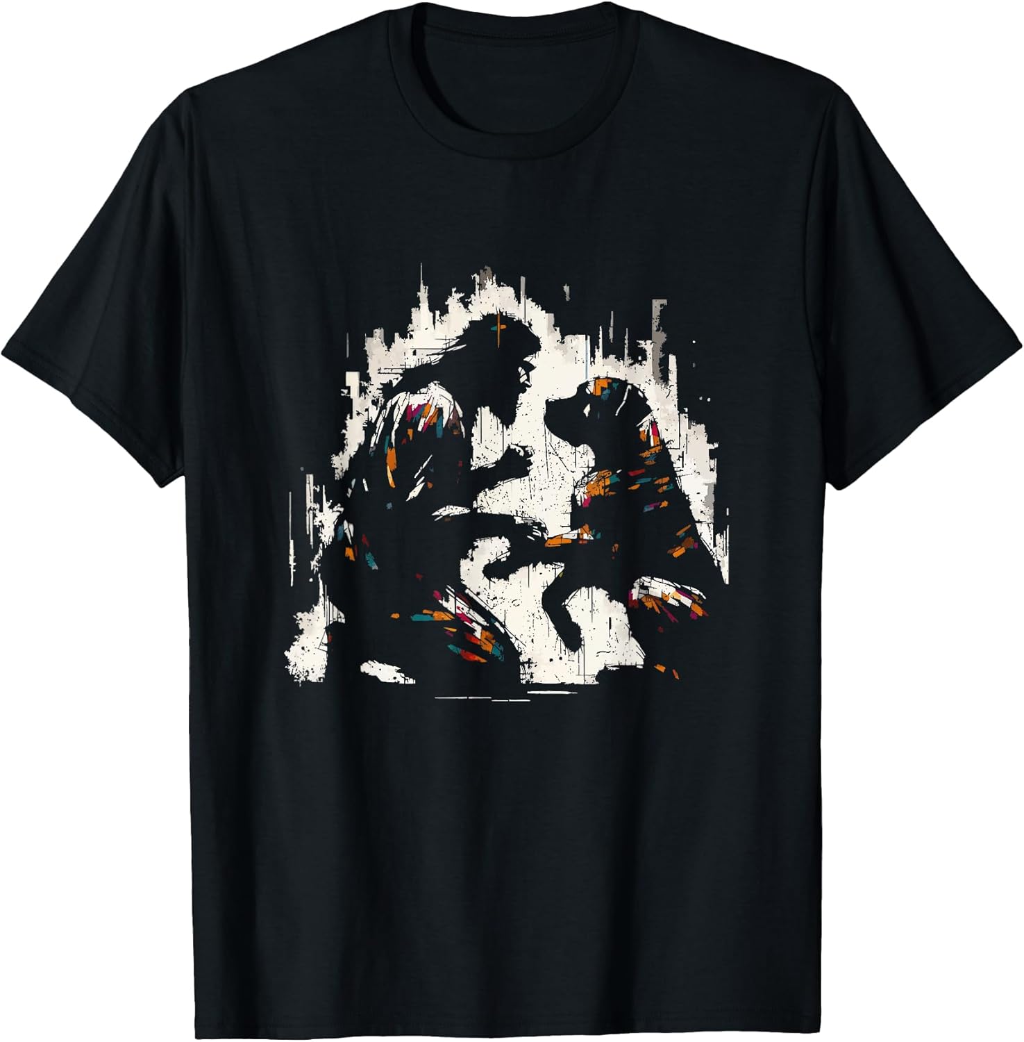 Jesus With Dog - Funny Christian Religious Dog Puppy Lover T-Shirt for Men Women Girls Kids