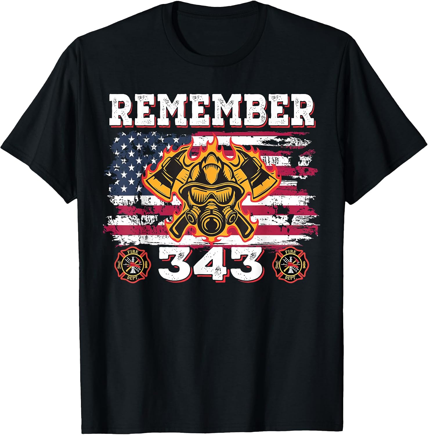 Fireman Honor the Patriots Day Patriotics Apparel