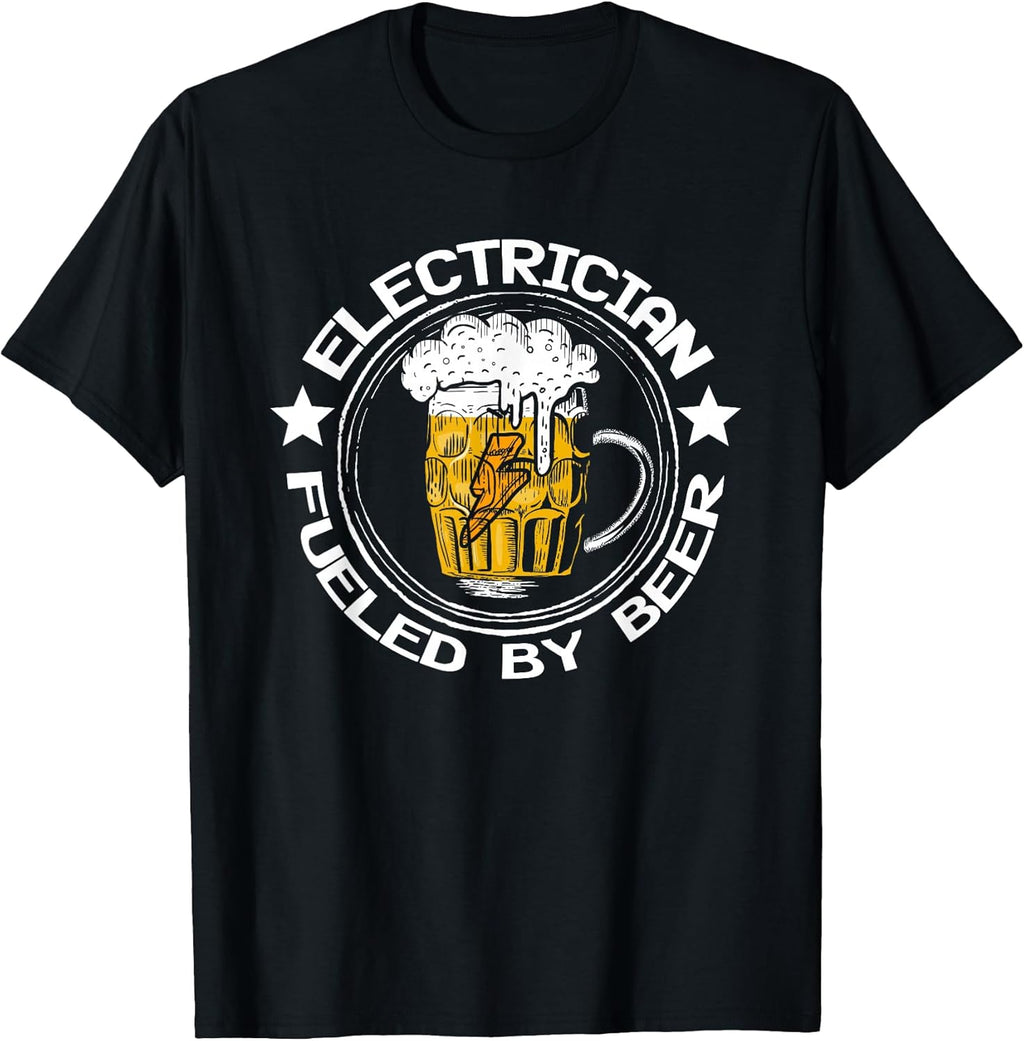 Electrician Fueled By Beer Electric Engineer Gift