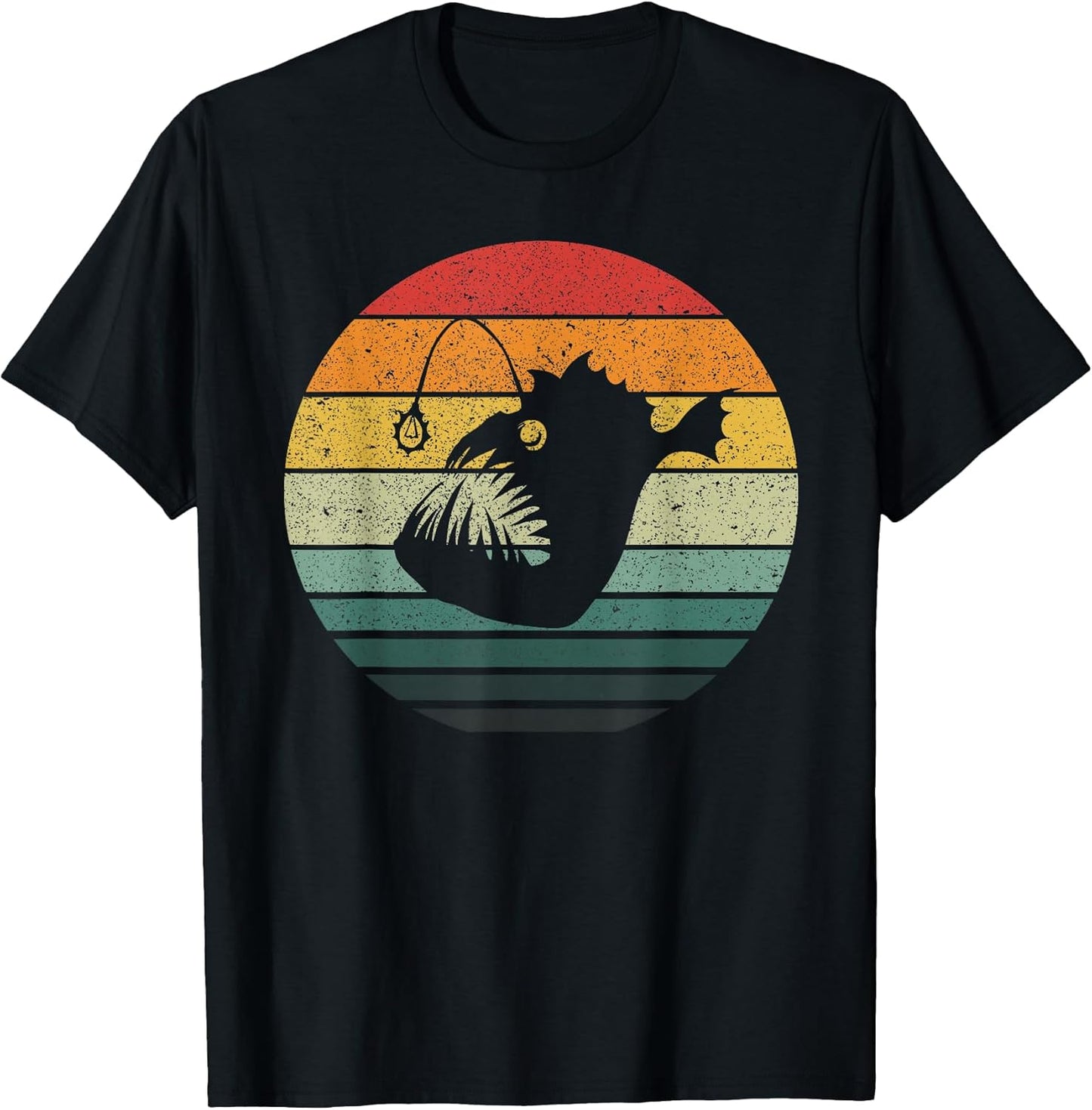 Angler Fish Retro Vintage Art
