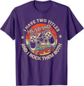 Vintage I Have Two Titles Husband Gamer Gaming Video Games T-Shirt