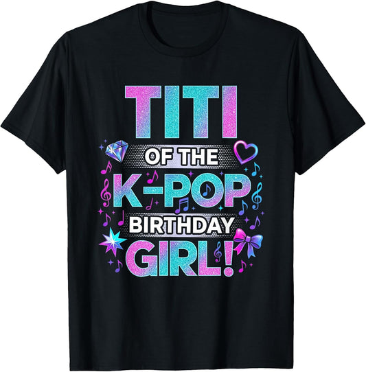 K Pop Birthday Decorations Family Matching Tees