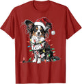 Cute Papillon Dog Christmas Hat Xmas Gifts