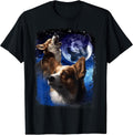 Corgis howl at the moon meme merch hoodies - Shop