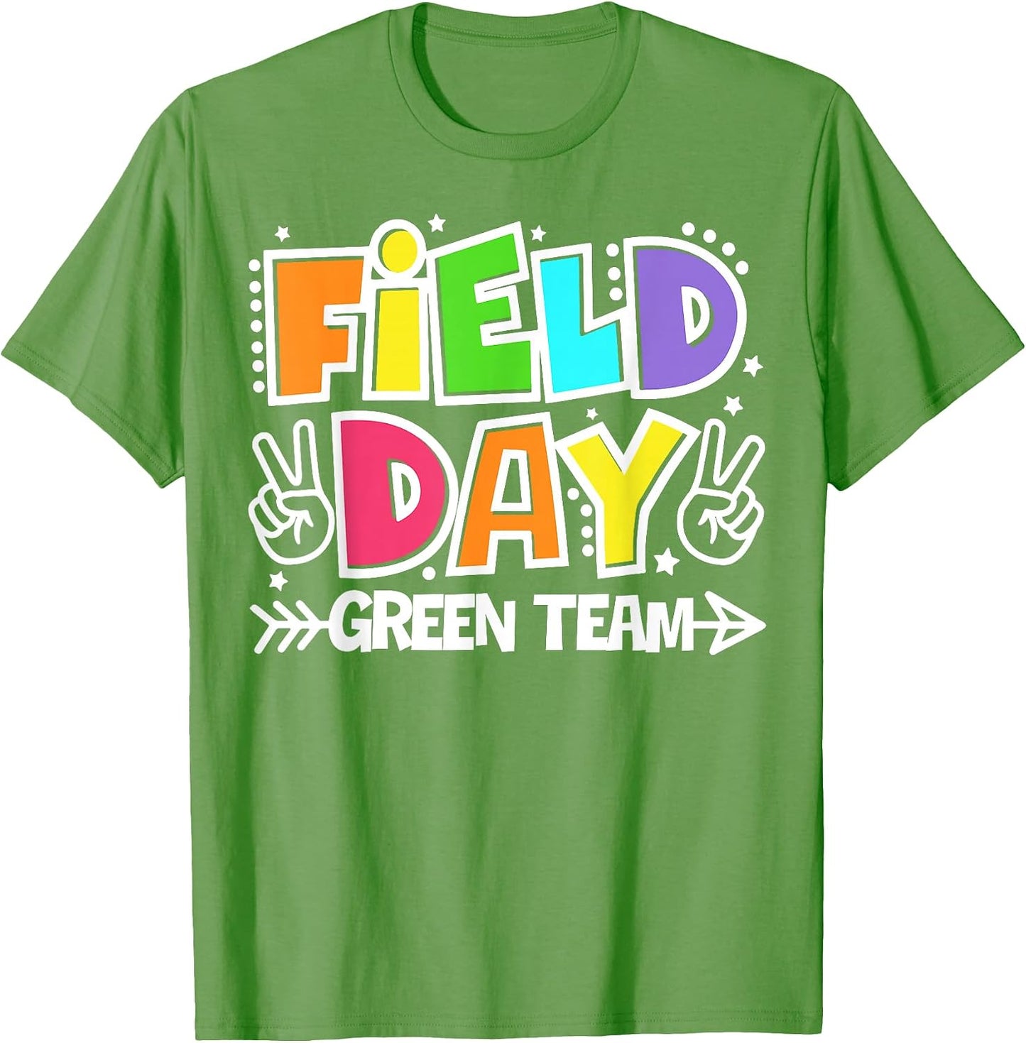 Field Day Green Team Funny for Teacher Kids Field Day Games T-Shirt