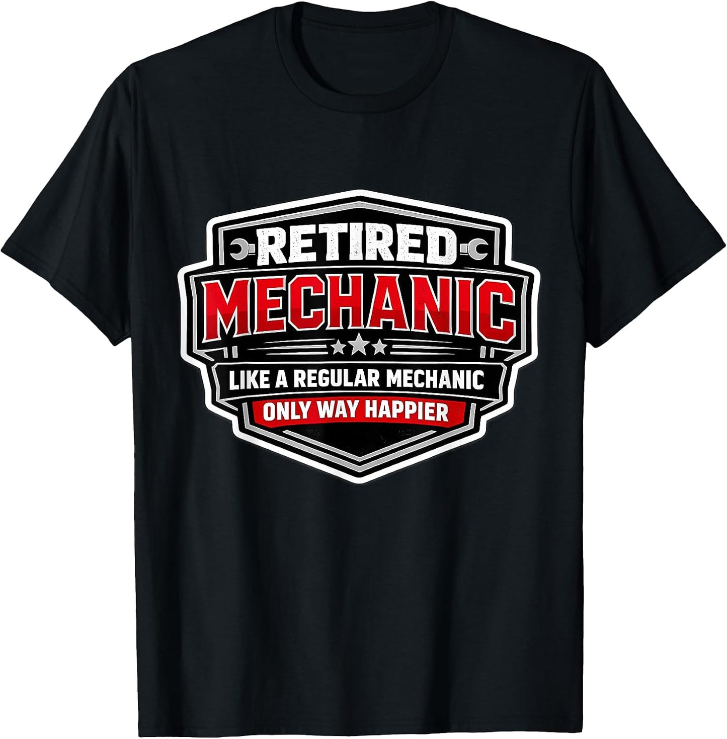Retired Mechanic Like A Regular Only Happier Merch