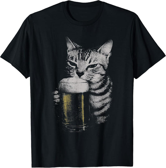 Funny Cat Drinking Beer Meme Cat Lovers