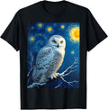 Snowy Owl Van Gogh's Starry Night Wildlife Art