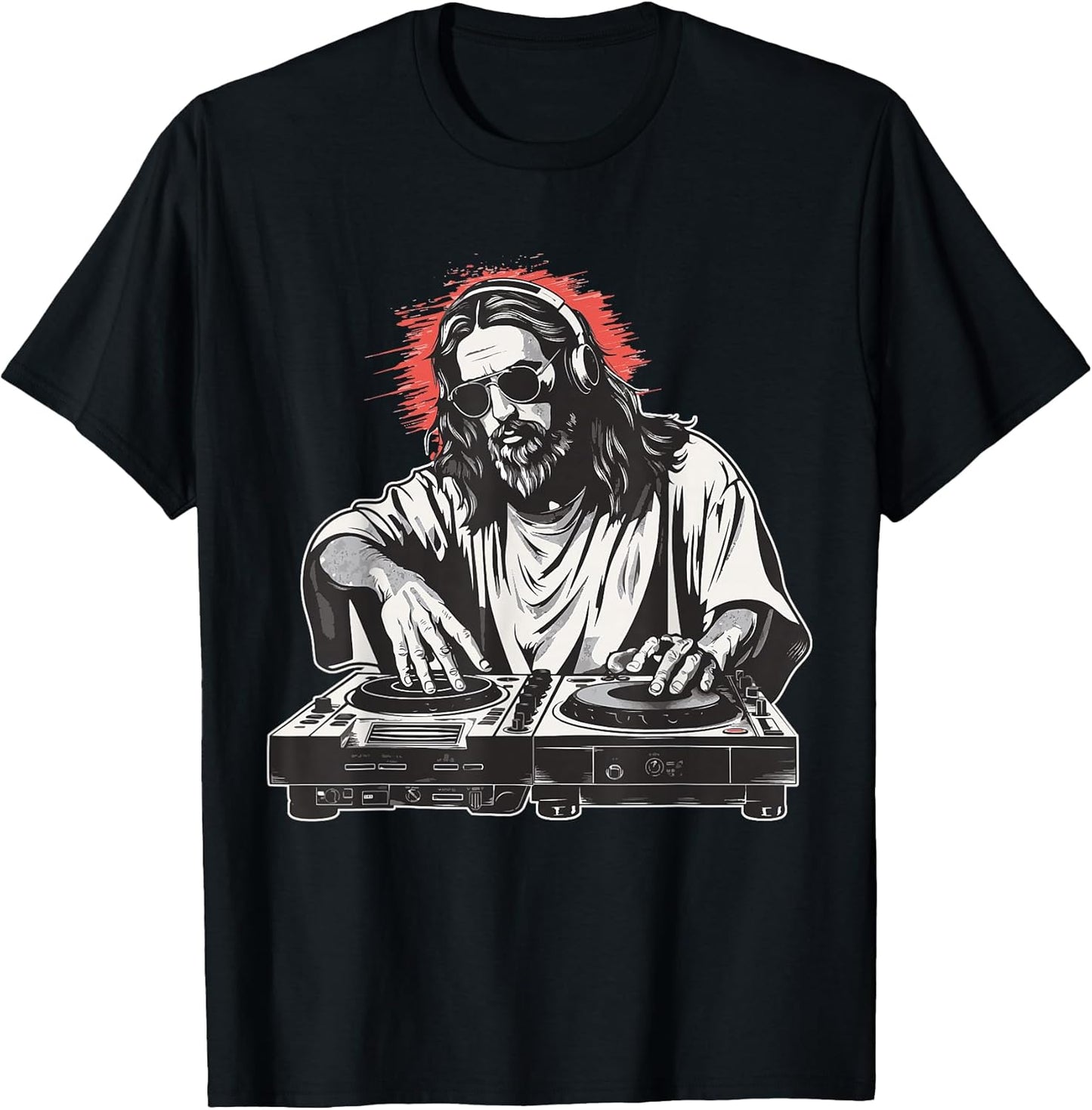 Jesus Christ DJ Turntables Music Producer EDM