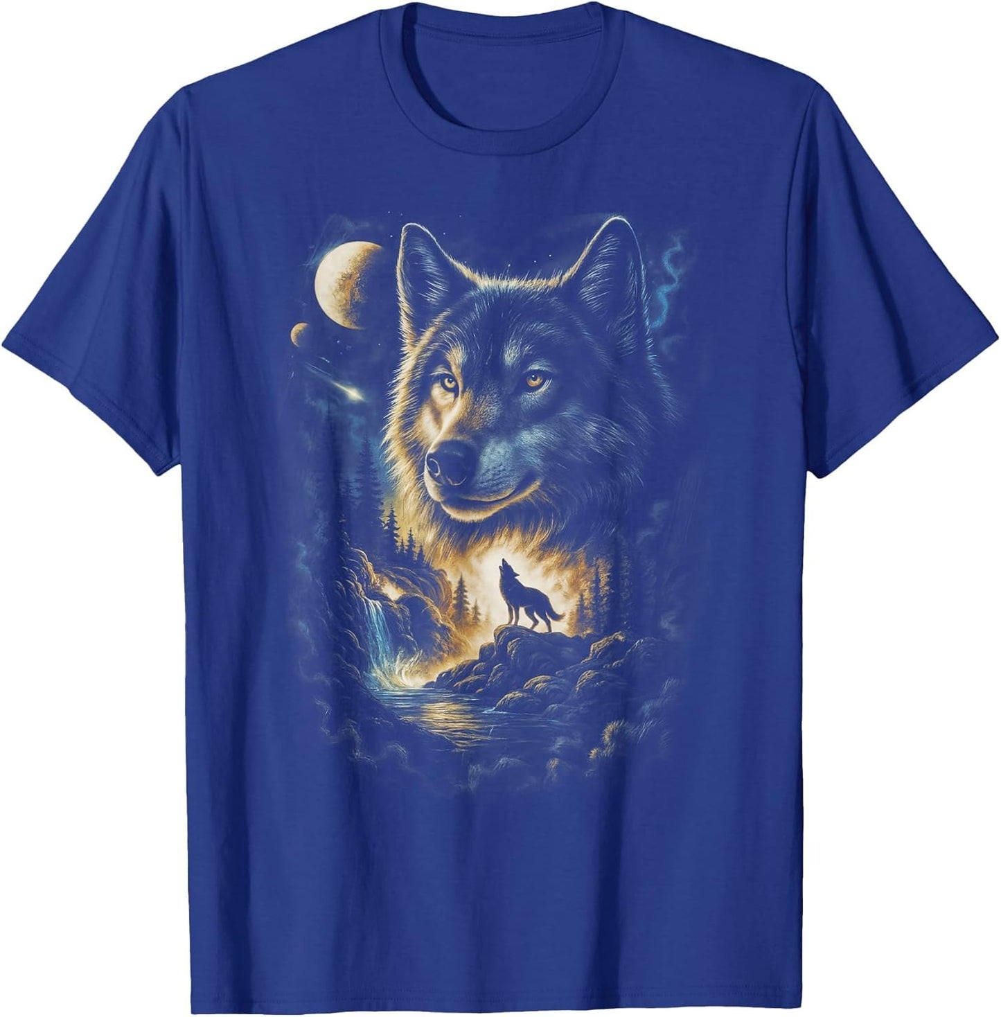 Wolf Howling Wildlife Forest Lover Gifts Mens