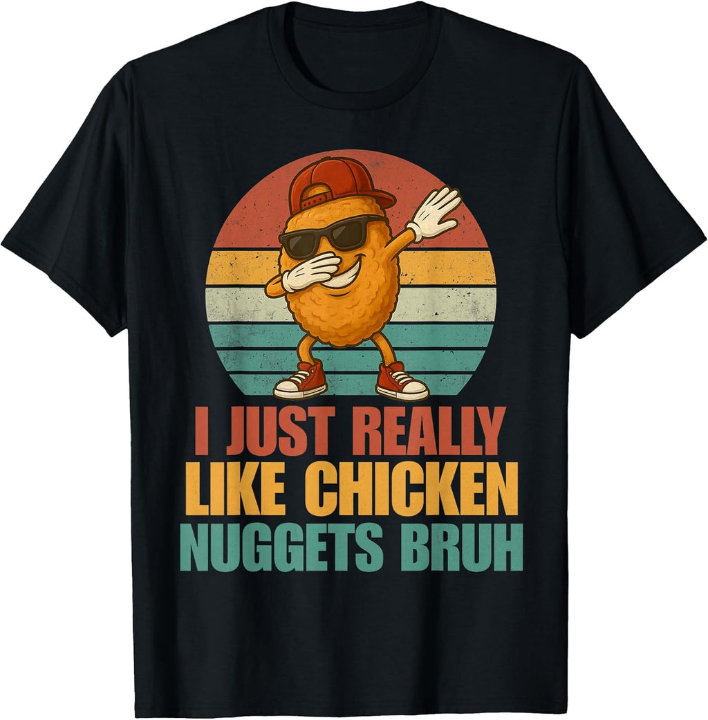 Funny Vintage Chicken Nuggets Lover Kids Designs