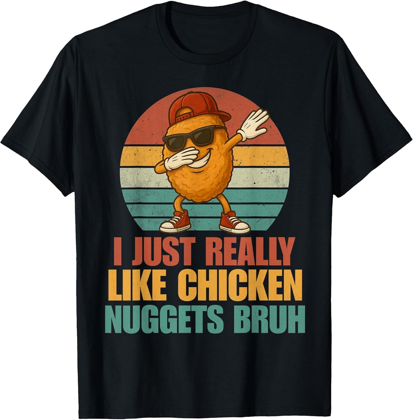 Funny Vintage Chicken Nuggets Lover Kids Designs
