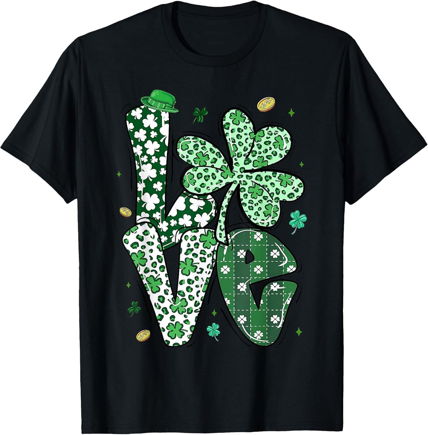 St. Patrick's Day Love Shamrock Clover Funny Tee