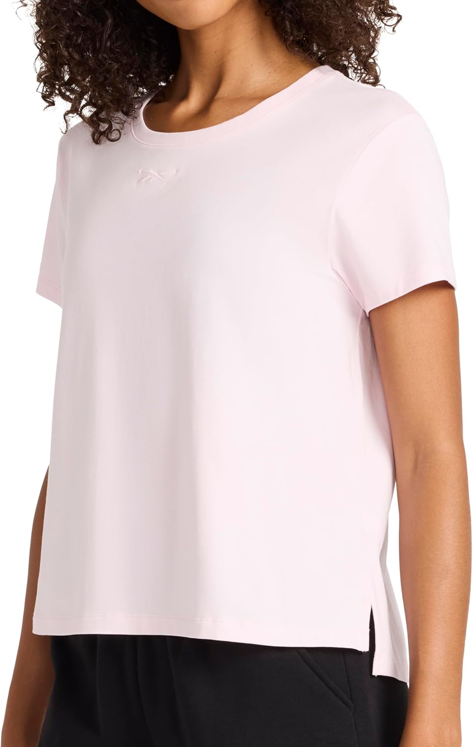 Women's Embroidery Hit Graphic Crewneck T-Shirt, Standard Fit, Lightweight Stretch Cotton Fabric