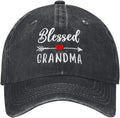 Nana Embroidered Baseball Cap Vintage Washed Adjustable Cowboy Hat Gifts for Grandma Women,Black