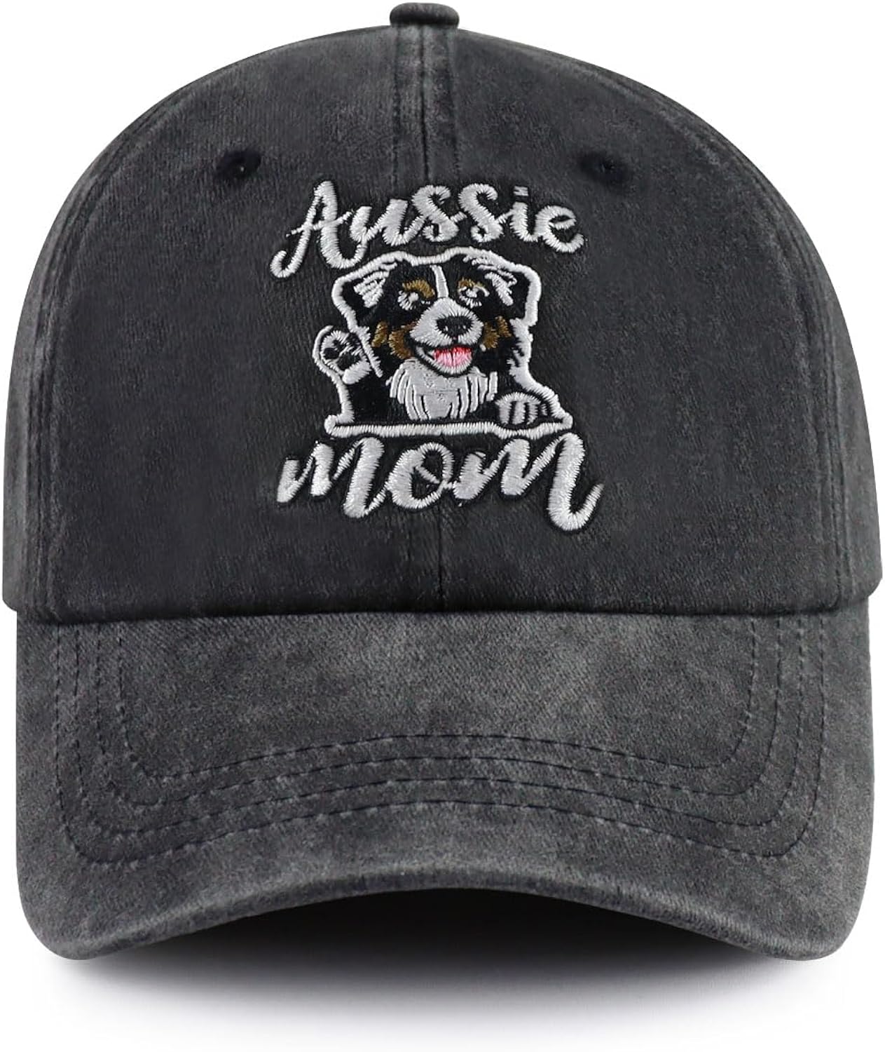 Yorkie Poodle Schnauzer Great Dane Golden Retriever Aussie Dog Mom Hats for Women, Funny Cotton Embroidered Baseball Cap
