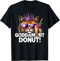 Donut Princess Cat Meme Tee – Kawaii Funny Cartoon Style T-Shirt