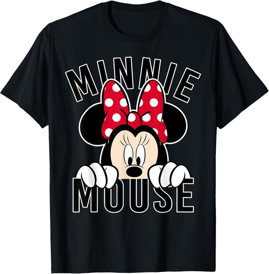 Minnie Rock The Dots Peeking Minnie T-Shirt
