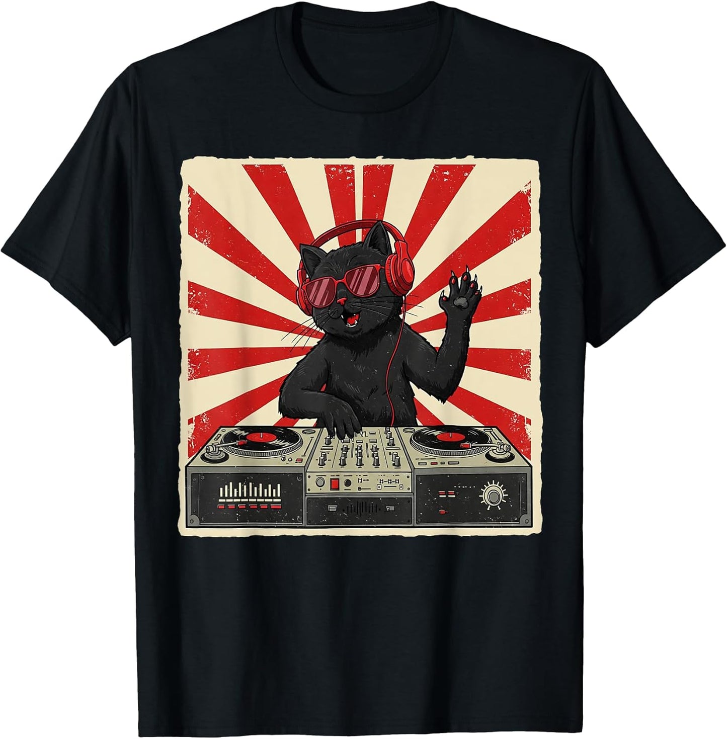 DJ Black Cat Apparel Gifts Graphic Tees