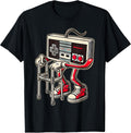 Retro Video Game Controller with Walker Funny Gamer Gaming T-Shirt