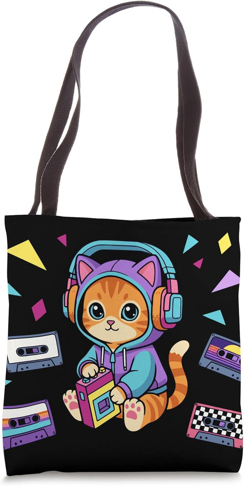 80s Kawaii Cat Graphic T-Shirts