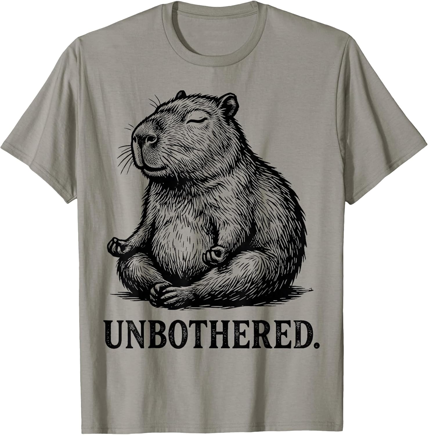 Unbothered Zen Capybara Meditation Apparel