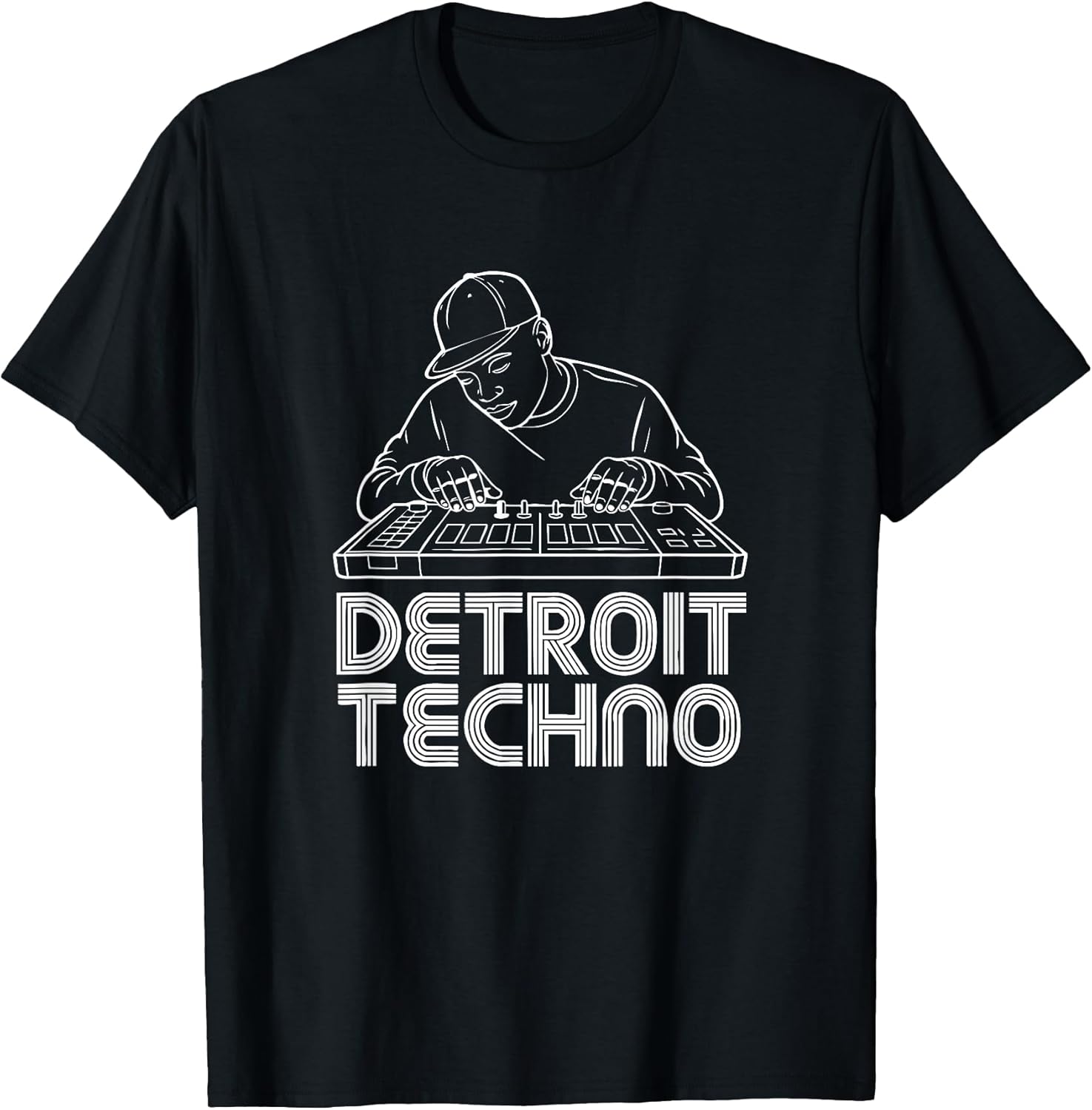 Detroit 1980s and 1990s techno shirts