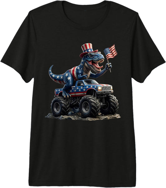 Funny Dinosaur Us 4th of July Apparel