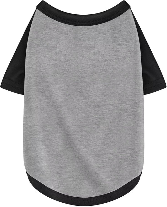 Stylish Grey Color Block Dog Shirt: Premium Polyester, Comfortable, Breathable, and Wrinkle-Resistant. Perfect Apparel for Small, Medium, & Large Dogs, a Must-Have for Pet Lovers L