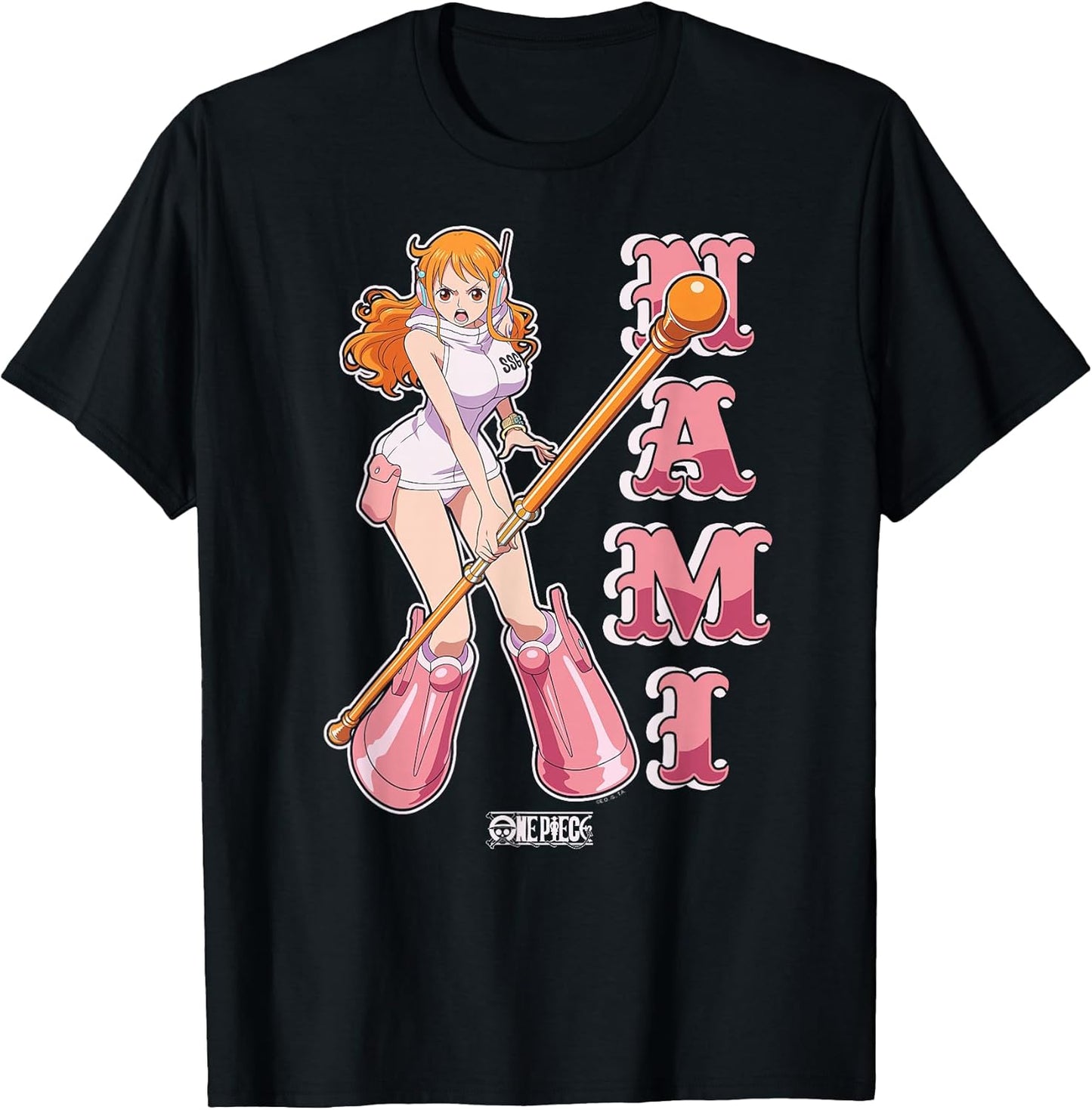Anime Nami Egghead Island Costume T-Shirt