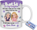 Wrappiness Personalized Mug for Daughter - Watching You Be A Mom Coffee Cup from Mother to Her Girl, First Mothers Day Custom Gift for Daughter As New Mama, 1st Time Mommy Gift for Women
