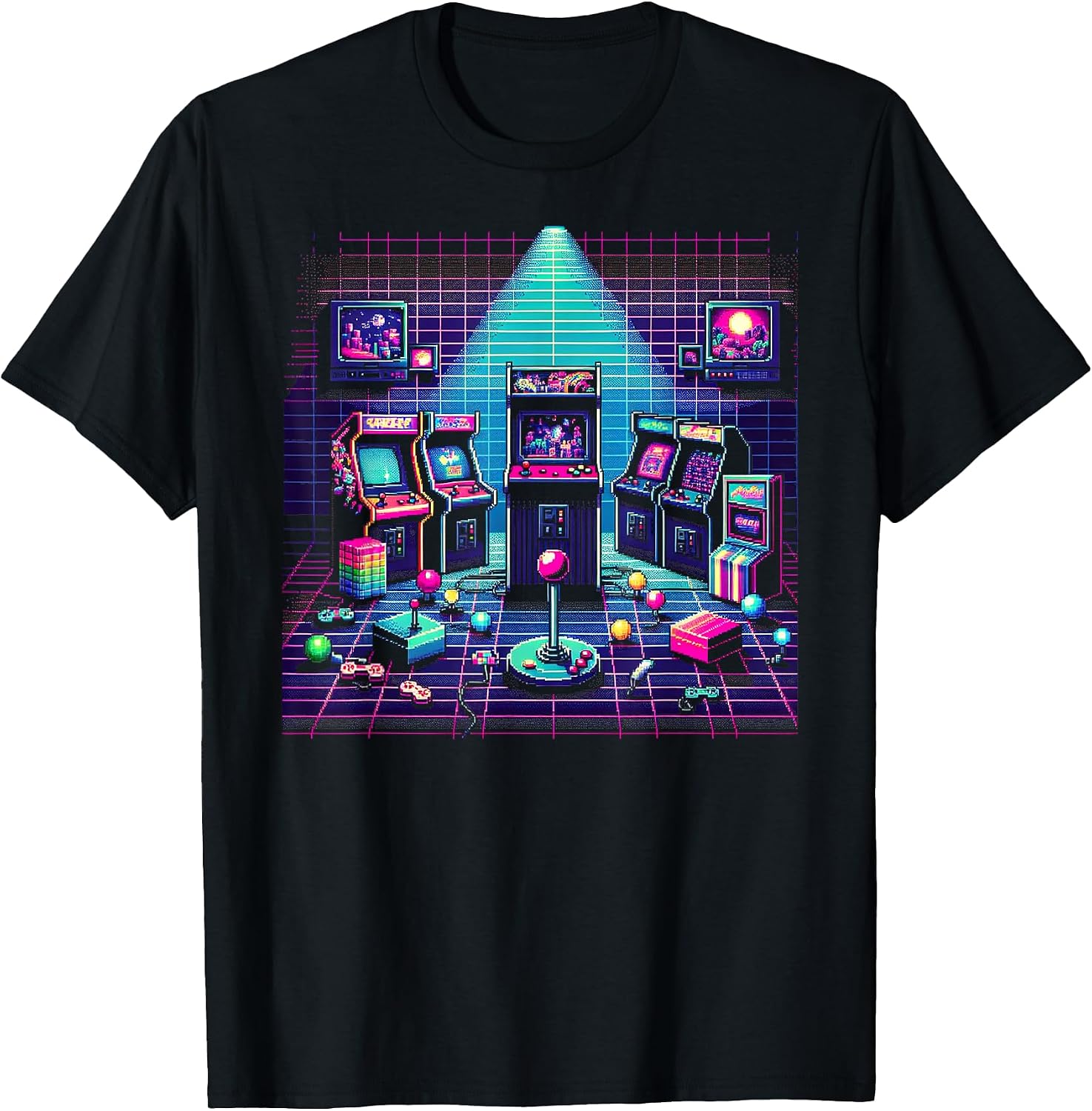 Classic Arcade Gaming Design T-Shirt