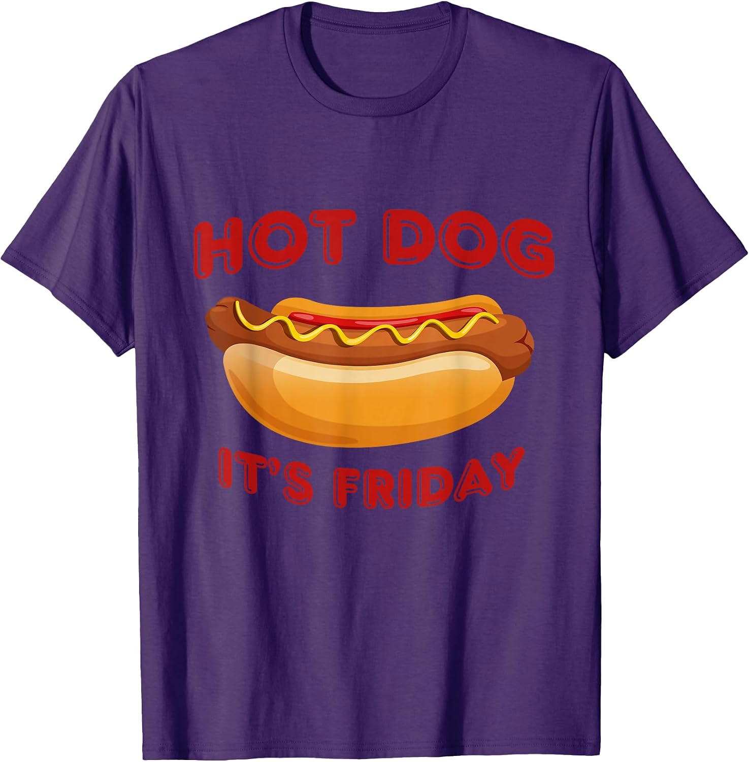 Hot Dog It's Friday Fun Clothing T-Shirt