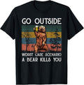 Retro Vintage Funny Quote Bear Shirt Men Gifts