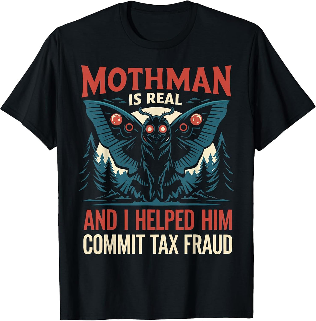 Funny Mothman Tax Fraud Cryptozoology