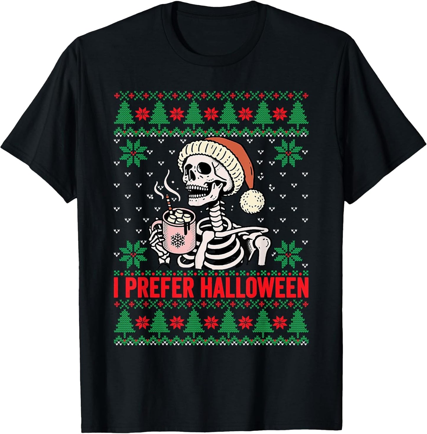 I Prefer Halloween Christmas Pajamas Men Women Kid