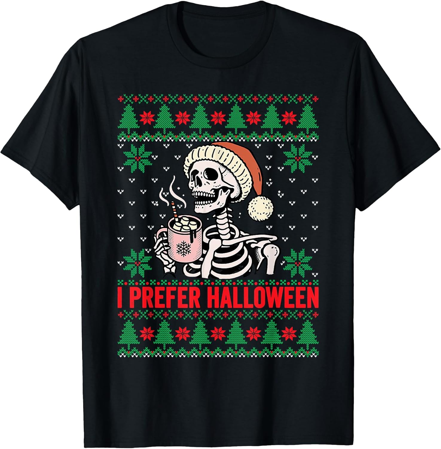 I Prefer Halloween Christmas Pajamas Men Women Kid