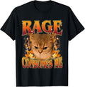 Funny Cat Meme Rage Consumes Me Ironic Tee