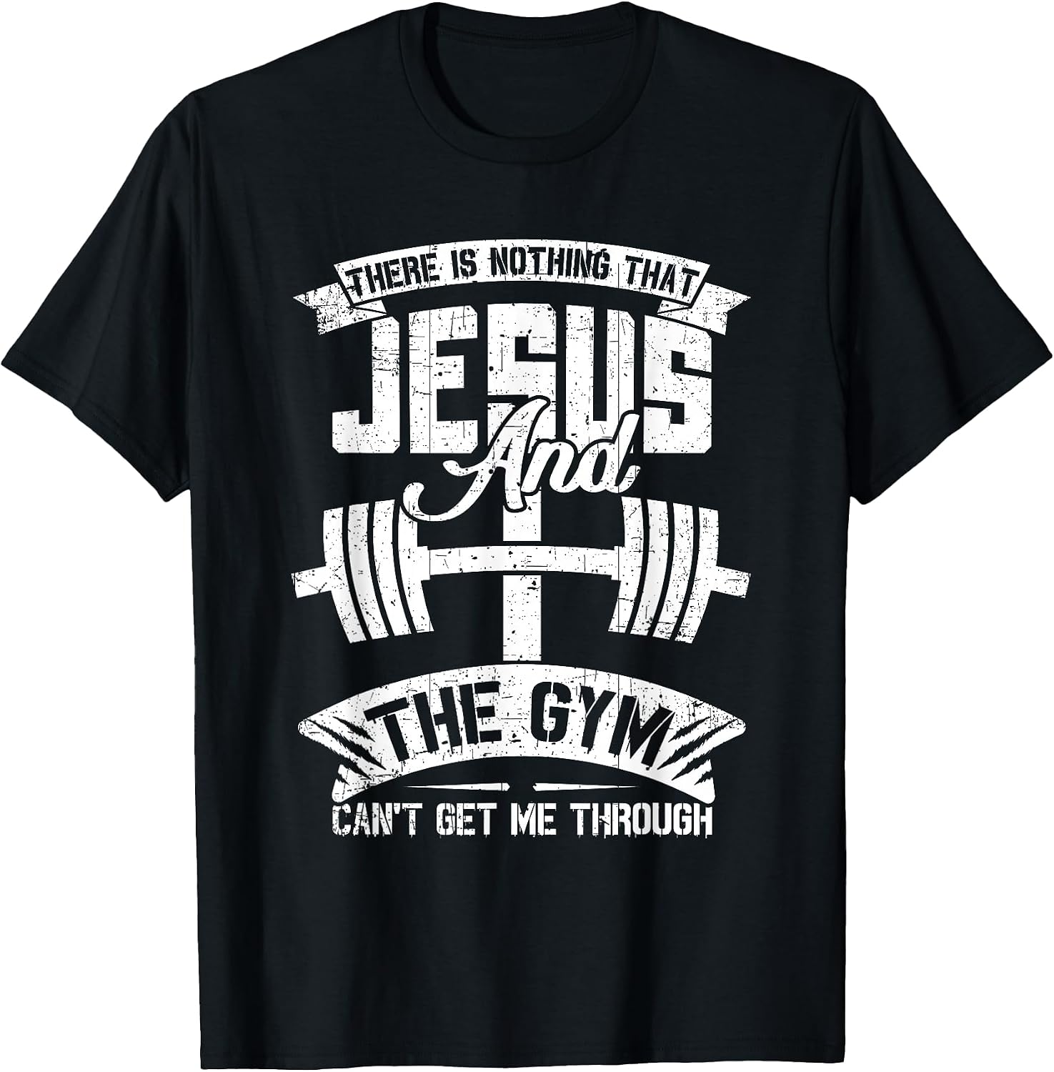 Jesus And Gym Funny Fitness Gift Tee